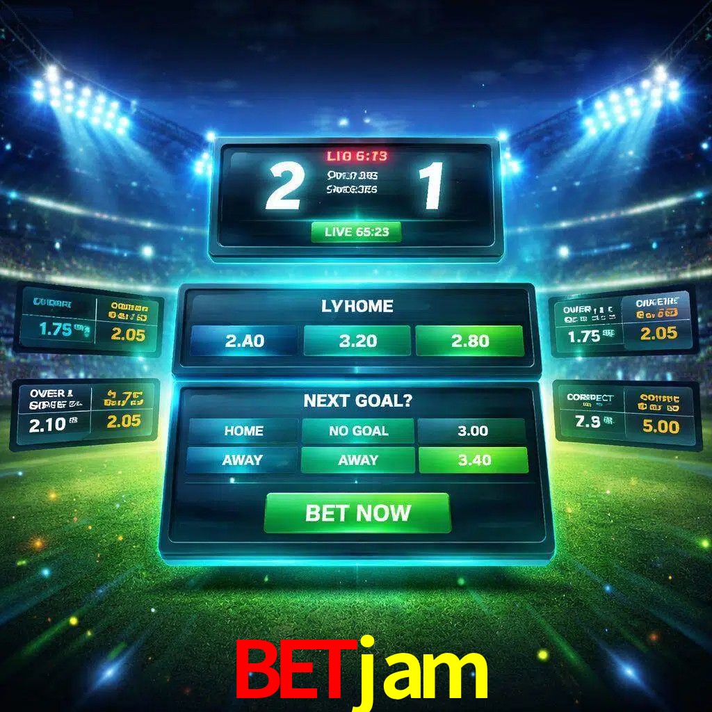 Vista de apuestas en vivo betjam durante un partido en curso